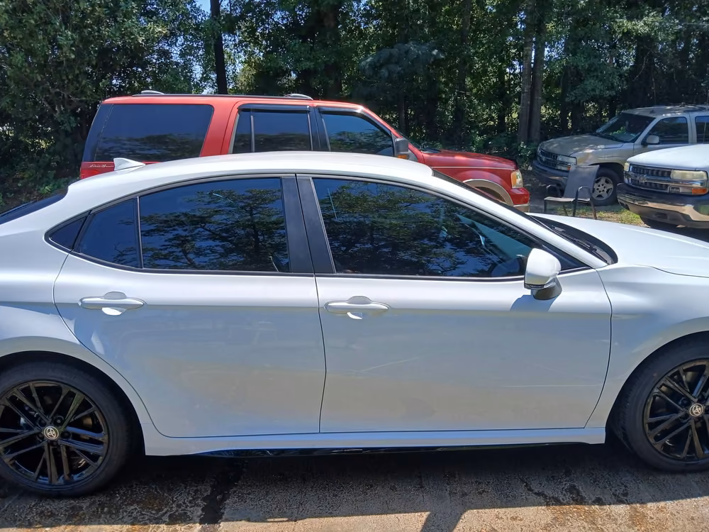 Car with professionally tinted windows