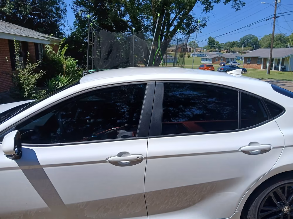 Car with professionally tinted windows